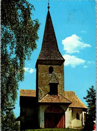 49461 - Kärnten - Klopeinersee , Feroenort Unterburg , Kirche auf dem Georgiberg - gelaufen 1974