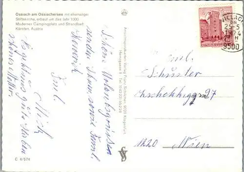 49480 - Kärnten - Ossiach , am Ossiacher See - gelaufen 1974