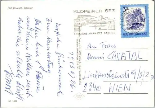 49482 - Kärnten - Ossiach , Stiftskirche , Stift Ossiach - gelaufen 1983