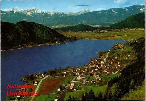 49486 - Kärnten - Sattendorf , Ossiachersee , Julische Alpen - gelaufen 1977