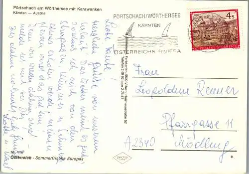 49496 - Kärnten - Pörtschach , am Wörthersee mit Karawanken - gelaufen