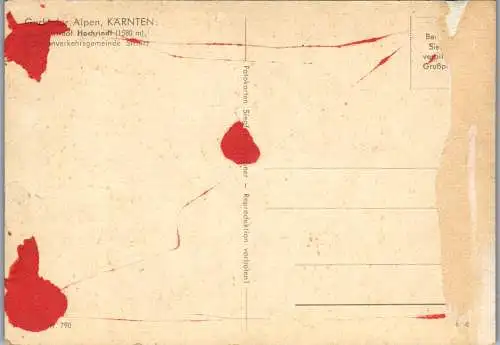 49536 - Kärnten - Gurk , Sirnitz , Gasthof Hochrindl , Gurktaler Alpen - nicht gelaufen