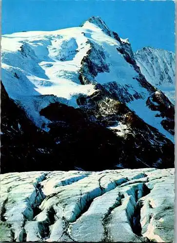 49542 - Kärnten - Großglockner , Pasterze Gletscher , Gletscherspalten - gelaufen 1983