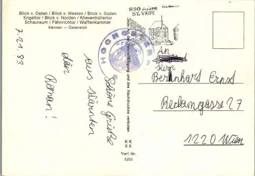 49547 - Kärnten - Launsdorf , Burg Hochosterwitz , Mehrbildkarte - gelaufen 1983