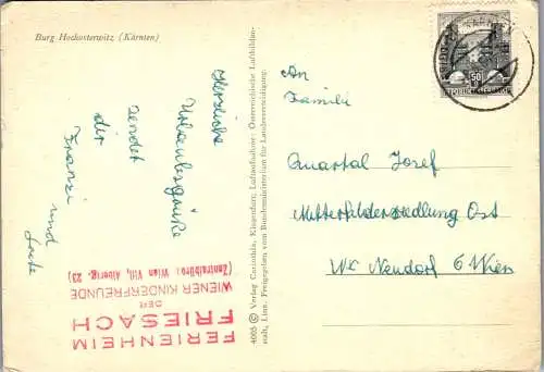 49551 - Kärnten - Launsdorf , Burg Hochosterwitz - gelaufen 1964