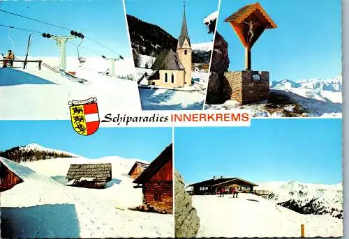 49554 - Kärnten - Innerkrems , Ski , Winter , Mehrbildkarte - gelaufen