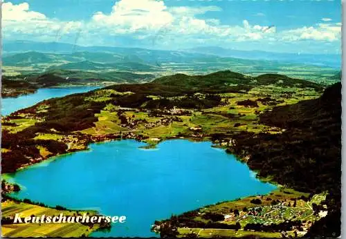 49558 - Kärnten - Keutschach , Keutschauersee , Panorama - gelaufen