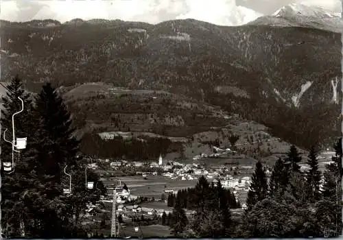 49577 - Kärnten - Kötschach , Mauthneralmlift , Blick auf Kötschach , Gailtal - gelaufen 1965