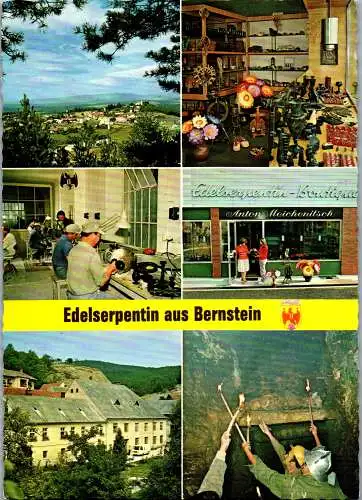 49614 - Burgenland - Bernstein , Edelserpentin aus Bernstein , Anton Meichenitsch , Mehrbildkarte - nicht gelaufen