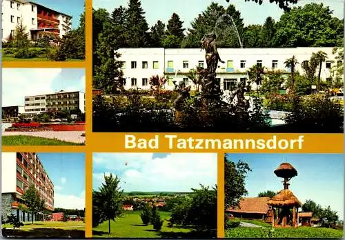 49621 - Burgenland - Bad Tatzmannsdorf , Kurheim Simon , Parkhotel , Hotel Batthyany , Mehrbildkarte - gelaufen