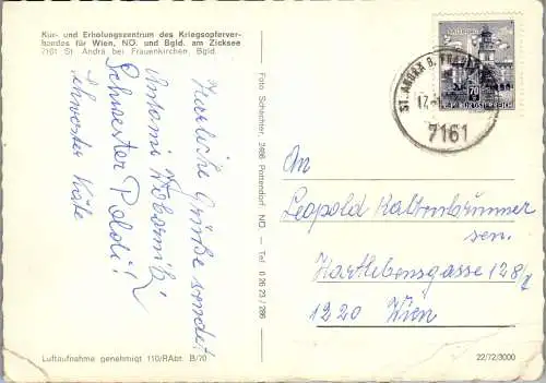 49640 - Burgenland - St. Andrä , bei Frauenkirchen , Zicksee , Erholngszentrum , l. beschädigt - gelaufen