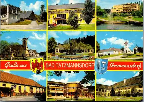 49647 - Burgenland - Bad Tatzmannsdorf , Jormannsdorf , Mehrbildkarte - gelaufen 1988