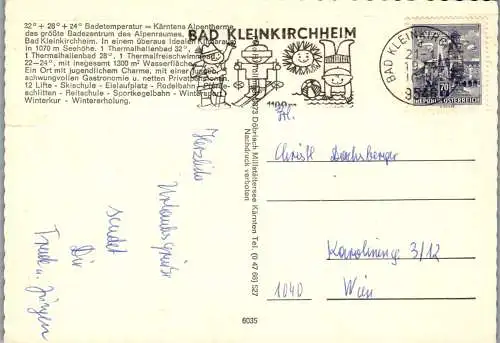 49706 - Kärnten - Bad Kleinkirchheim , Kaiserburg , Ski , Winter - gelaufen 1974