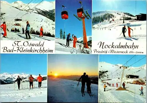 49714 - Kärnten - Bad Kleinkirchheim , St. Oswald , Nockalmbahn Priedröf Wiesernock , Winter - gelaufen 1984