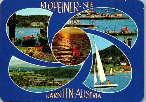 49725 - Kärnten - Klopeinersee , Mehrbildkarte - gelaufen 1981