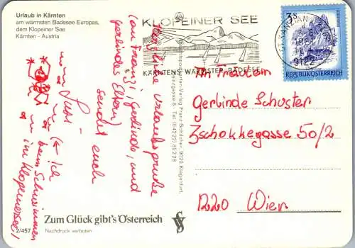 49725 - Kärnten - Klopeinersee , Mehrbildkarte - gelaufen 1981