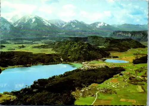 49727 - Kärnten - Klopeinersee , Kleinsee mit Karawanken , Seelach , St. Kanzian , Klopein - gelaufen 1982