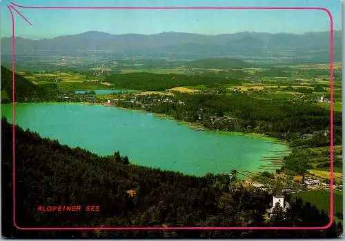 49729 - Kärnten - Klopeinersee , Seelach , Klopein , Nochgebirge , Panorama - gelaufen 1986