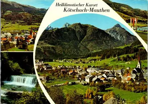 49736 - Kärnten - Kötschach Mauthen , Panorama - gelaufen 1980