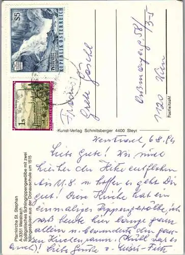 49773 - Niederösterreich - Weistrach , Pfarrkirche St. Stephan - gelaufen 1994