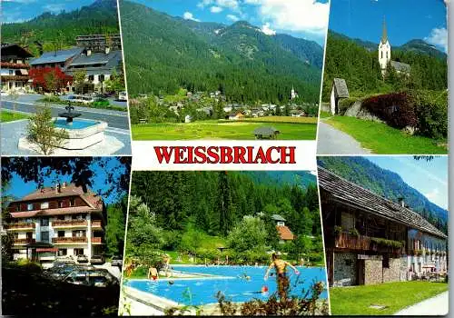 49775 - Kärnten - Weißbriach , Kneippkurort , Mehrbildkarte  - gelaufen 1990