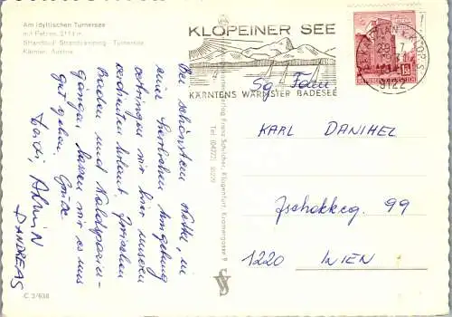 49780 - Kärnten - Turnersee , mit Petzen - gelaufen 1971