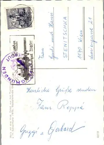 49793 - Oberösterreich - Gmunden , Maria mit dem Kind , Stadtpfarrkirche  - gelaufen