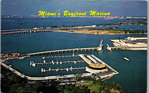 49801 - USA - Miami , Florida , Miami's Bayfront Marina , Miamarina - gelaufen