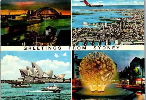 49806 - Australien - Sydney , Mehrbildkarte - gelaufen 1973