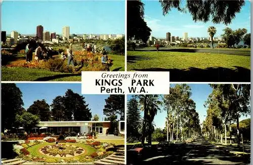 49808 - Australien - Perth , Kings Park , Mehrbildkarte - gelaufen 1981