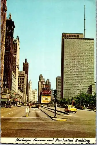 49827 - USA - Chicago , Illinois , Michigan Avenue , The Prudential Building - gelaufen 1970