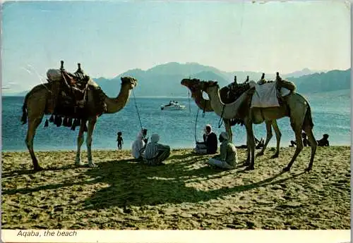 49832 - Jordanien - Aqaba , The Beach , Akaba - gelaufen