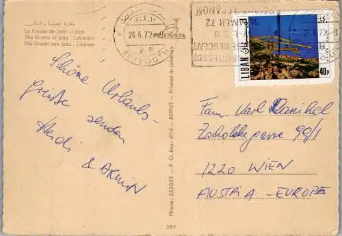 49836 - Libanon - Jeita , La Grotte de Jeita - gelaufen 1972