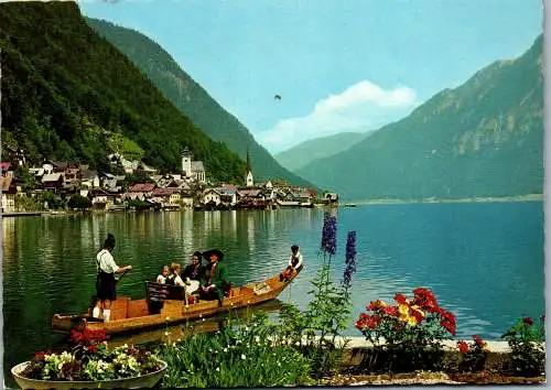 49843 - Oberösterreich - Hallstatt , am Hallstätter See - gelaufen 1975