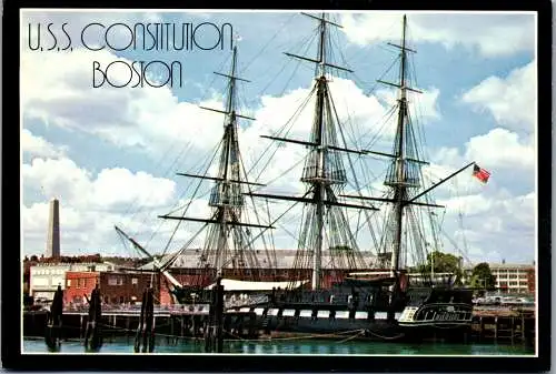 49848 - USA - Boston , Massachusetts , U.S.S. Constitution and Bunker Hill , Charlestown - nicht gelaufen