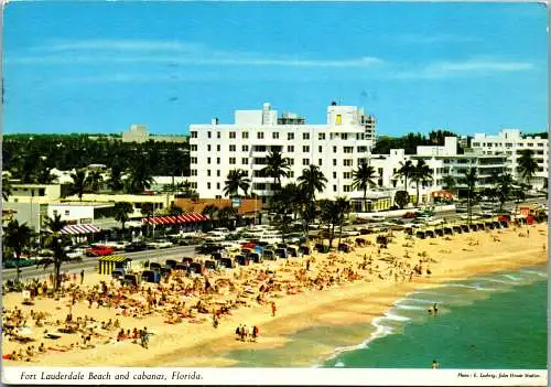 49850 - USA - Fort Lauderdale , Florida , Beach and Canabas - gelaufen 1980