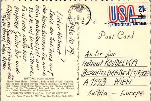 49877 - USA - Long Island , New York , Mehrbildkarte - gelaufen 1980