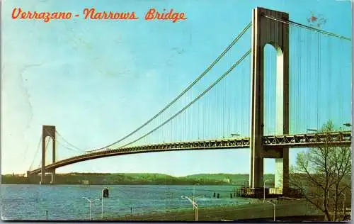 49917 - USA - New York City , Verrazano Narrows Bridge - gelaufen 1966