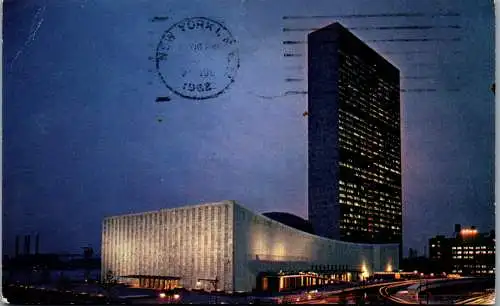 49928 - USA - New York City , United Nations Headquarters - gelaufen 1962