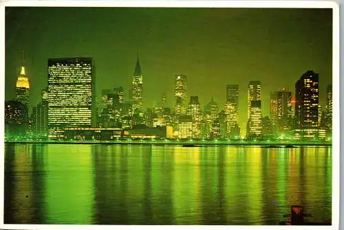 49930 - USA - New York City , Mid Town Skyline - gelaufen 1980