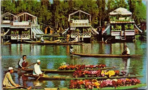 49965 - Indien - Motiv , Flowers Sellers in The Lake - gelaufen