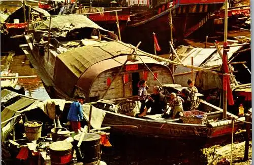 49967 - China - Hong Kong , Floating Home - gelaufen 1979