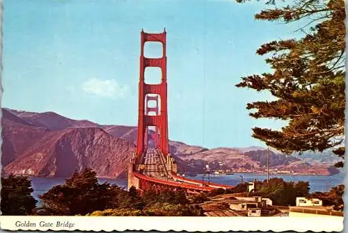 49991 - USA - San Francisco , Golden Gate Bridge - gelaufen 1970