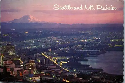 49999 - USA - Seattle , Space Needle and Mt. Rainier - nicht gelaufen