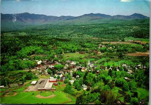 50001 - USA - Stowe , Vermont , View , Panorama , Mount Mansfield , Green Mountain Range - gelaufen 1991