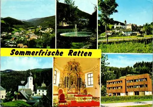 50035 - Steiermark - Ratten , Mehrbildkarte - gelaufen 1978