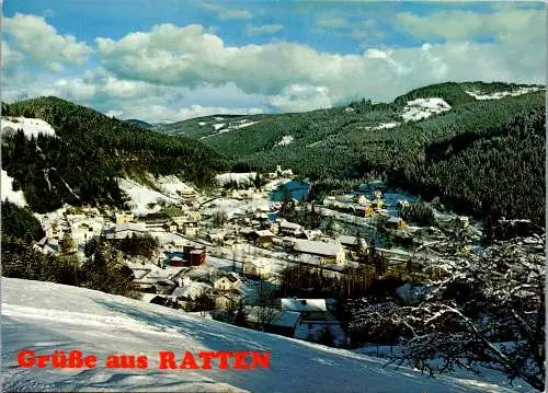 50041 - Steiermark - Ratten , Panorama , Winter - gelaufen 1980