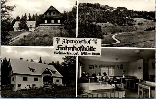 50043 - Steiermark - Ligist , Gasthof Hahnhofhütte , Reinischkogel , Inh. R. Sohnle - gelaufen 1969