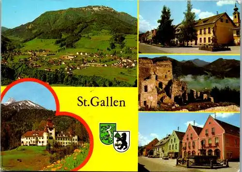 50066 - Steiermark - St. Gallen , Mehrbildkarte - gelaufen 1981