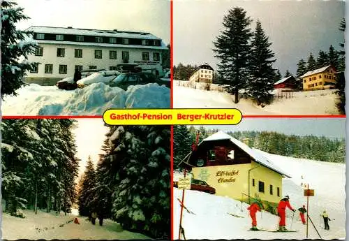 50074 - Steiermark - St. Jakob im Walde , Gasthof Pension Berger-Krutzler , Lift Buffet Claudia , Mehrbildkarte - gel